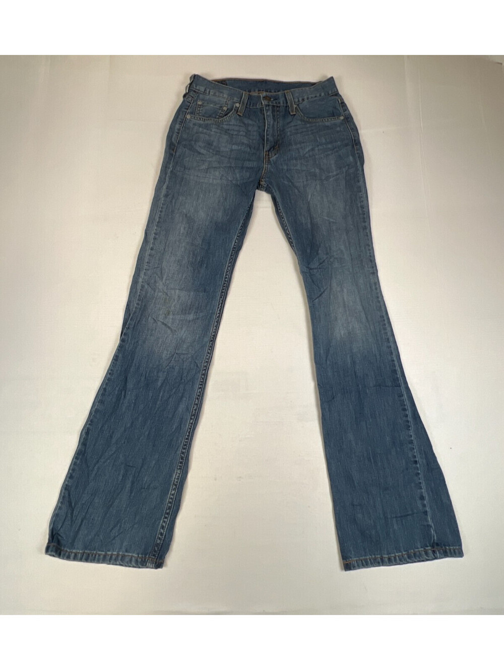 Levi's Men Size 30x32 527 Low Boot Cut Blue Denim Jeans Cotton